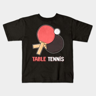 Table Tennis Kids T-Shirt